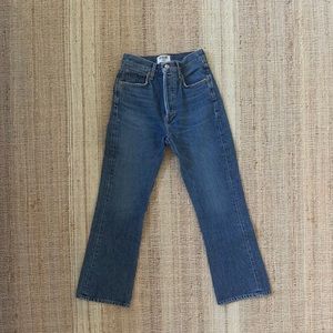 Agolde Pinch Waist High Rise Kick Crop, 24